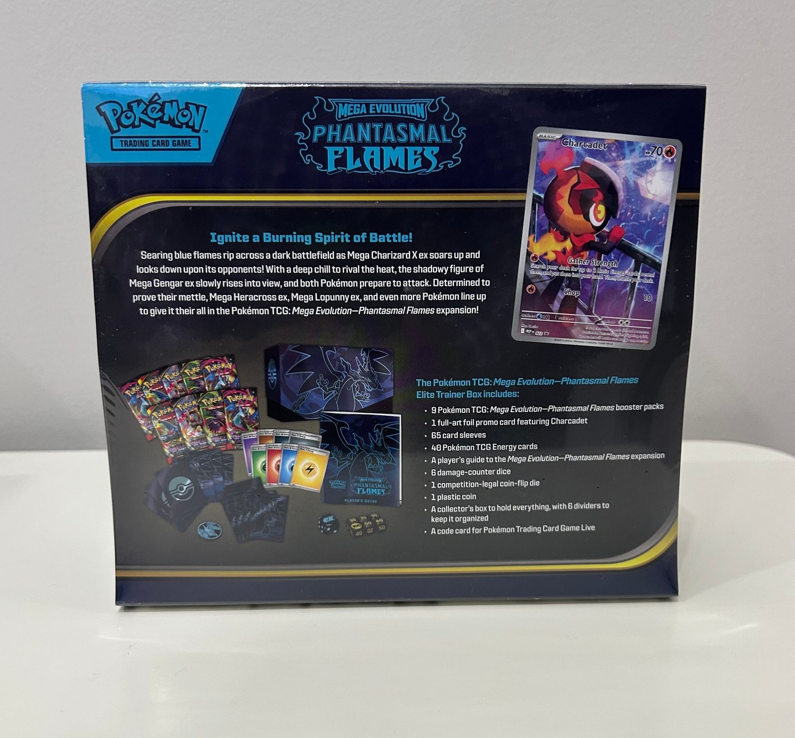 🌟 Pokémon TCG Mega Evolution—Phantasmal Flames Elite Trainer Box (9 Packs + Full-Art Promo) 🔥🧬 - Image 2