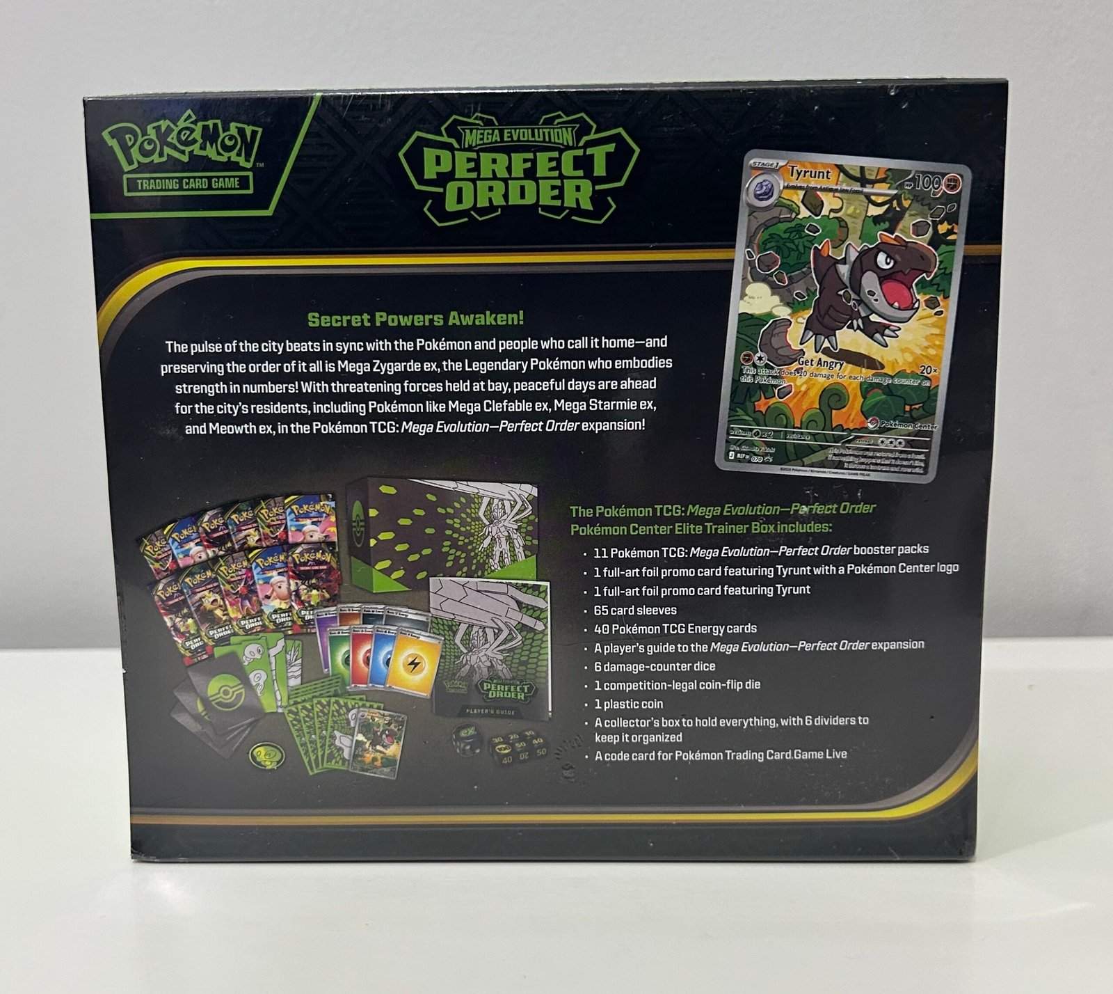 🌟 Pokémon TCG Pokémon Center Elite Trainer Box – Perfect Order 🔥🧬 (11 Booster Packs + Exclusive Tyrunt Promo Card) - Image 3