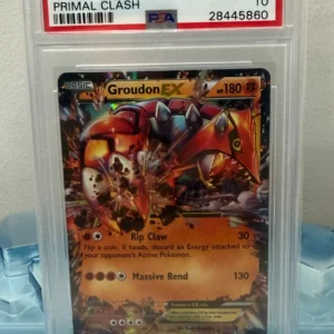 2015 Pokémon XY Primal Clash Groudon EX Holo #85 – PSA GEM MT 10