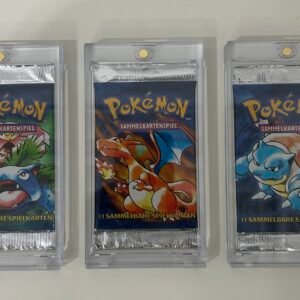 1999 Pokémon German 1st Edition Base Set Booster Pack Set of 3